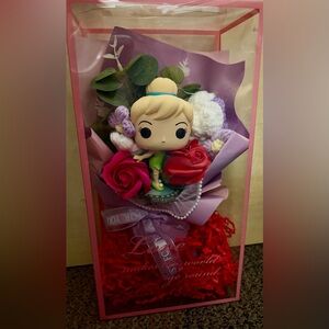 Tinkerbell Box Floral Crochet Bouquet Gift Set